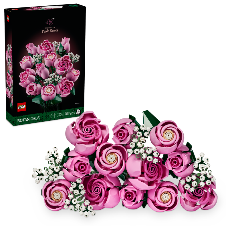 Buket af pink roser